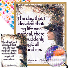 Load image into Gallery viewer, AB Diamond Painting - Full Round - Witch and crow (40*50CM)