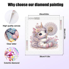 Load image into Gallery viewer, Diamond Painting - Partial Special Shaped - Unicorn (30*30CM)