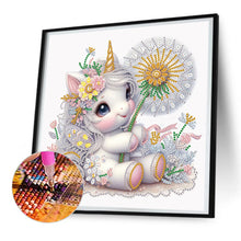 Load image into Gallery viewer, Diamond Painting - Partial Special Shaped - Unicorn (30*30CM)