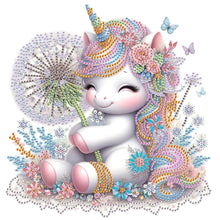 Load image into Gallery viewer, Diamond Painting - Partial Special Shaped - Unicorn (30*30CM)