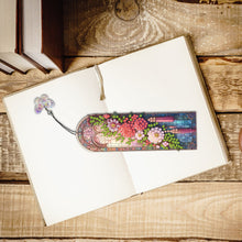Load image into Gallery viewer, 3Pcs Special Shaped Flowers Diamond Painting Bookmark Making Kit for Home Office