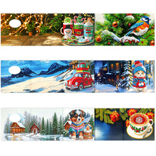 Load image into Gallery viewer, 6Pcs Christmas Special Shape Birds DIY Diamond Painting Card Car for Adults Kids
