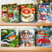 Load image into Gallery viewer, 6Pcs Christmas Special Shape Birds DIY Diamond Painting Card Car for Adults Kids