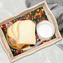 Load image into Gallery viewer, Wooden Christmas Rabbit 5D Diamond Painting Tray Art Craft for Desk Coffee Table