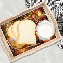 Load image into Gallery viewer, Wooden Christmas Rabbit 5D Diamond Painting Tray Art Craft for Desk Coffee Table