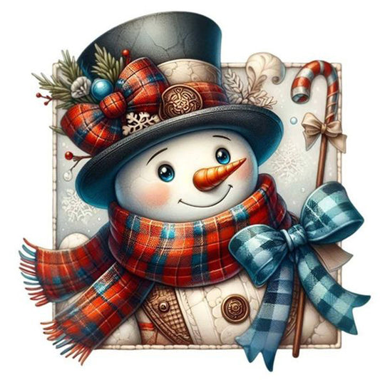 Diamond Painting - Full Square - Christmas snowman (40*40CM)