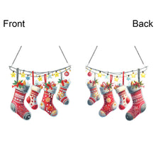 Load image into Gallery viewer, Acrylic Christmas Socks Diamond Painting Hanging Pendant for Garden Window Decor