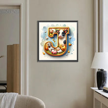 Load image into Gallery viewer, Diamond Painting - Full Round - Cow letter J (30*30CM)