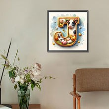 Load image into Gallery viewer, Diamond Painting - Full Round - Cow letter J (30*30CM)