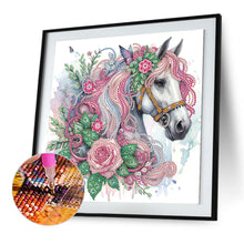 Load image into Gallery viewer, Diamond Painting - Partial Special Shaped - Horse (30*30CM)
