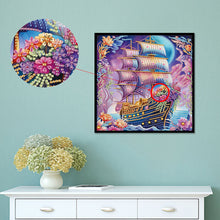 Load image into Gallery viewer, Diamond Painting - Partial Special Shaped - Framed Sailboat (30*30CM)