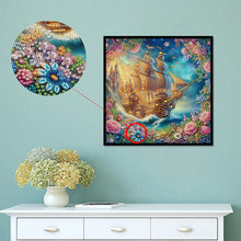 Load image into Gallery viewer, Diamond Painting - Partial Special Shaped - Framed Sailboat (30*30CM)