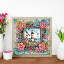 Load image into Gallery viewer, Diamond Painting - Partial Special Shaped - Framed Lighthouse (30*30CM)