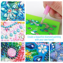 Load image into Gallery viewer, Diamond Painting - Partial Special Shaped - Framed Flowers and Birds (30*30CM)