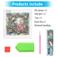 Load image into Gallery viewer, Diamond Painting - Partial Special Shaped - Framed Flowers and Birds (30*30CM)