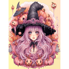 Load image into Gallery viewer, Diamond Painting - Full Round - Pumpkin witch (30*40CM)