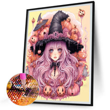 Load image into Gallery viewer, Diamond Painting - Full Round - Pumpkin witch (30*40CM)
