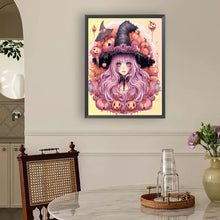 Load image into Gallery viewer, Diamond Painting - Full Round - Pumpkin witch (30*40CM)
