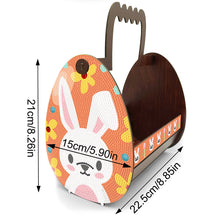 Load image into Gallery viewer, Wooden Special Shaped Easter Egg Bunny Diamond Painting DIY Basket for Beginners