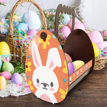 Load image into Gallery viewer, Wooden Special Shaped Easter Egg Bunny Diamond Painting DIY Basket for Beginners