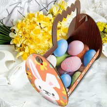 Load image into Gallery viewer, Wooden Special Shaped Easter Egg Bunny Diamond Painting DIY Basket for Beginners