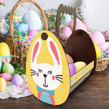 Load image into Gallery viewer, Wooden Special Shaped Easter Egg Bunny Diamond Painting DIY Basket for Beginners
