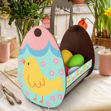Load image into Gallery viewer, Wooden Special Shaped Easter Egg Bunny Diamond Painting DIY Basket for Beginners