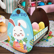 Load image into Gallery viewer, Wooden Special Shaped Easter Egg Bunny Diamond Painting DIY Basket for Beginners