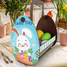 Load image into Gallery viewer, Wooden Special Shaped Easter Egg Bunny Diamond Painting DIY Basket for Beginners