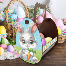 Load image into Gallery viewer, Wooden Special Shaped Easter Egg Bunny Diamond Painting DIY Basket for Beginners