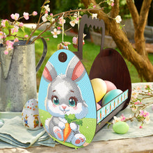 Load image into Gallery viewer, Wooden Special Shaped Easter Egg Bunny Diamond Painting DIY Basket for Beginners