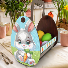Load image into Gallery viewer, Wooden Special Shaped Easter Egg Bunny Diamond Painting DIY Basket for Beginners