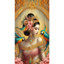 Load image into Gallery viewer, Diamond Painting - Full Round - Parrot Goddess (40*70CM)