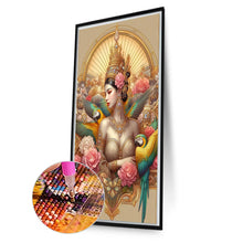 Load image into Gallery viewer, Diamond Painting - Full Round - Parrot Goddess (40*70CM)