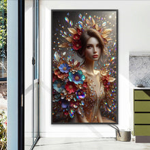 Load image into Gallery viewer, Diamond Painting - Full Round - Flower Girl (40*70CM)