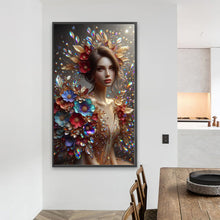 Load image into Gallery viewer, Diamond Painting - Full Round - Flower Girl (40*70CM)