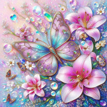 Load image into Gallery viewer, AB Diamond Painting - Full Round - Lily butterfly (40*40CM)