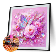 Load image into Gallery viewer, AB Diamond Painting - Full Round - Peony butterfly (40*40CM)