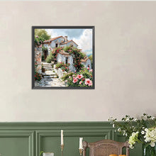 Load image into Gallery viewer, Diamond Painting - Full Round - House Full of Flowers (40*40CM)