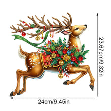 Load image into Gallery viewer, Acrylic Special Shape Christmas Elk Diamond Painting Tabletop Ornaments