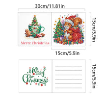 Load image into Gallery viewer, 6Pcs Dogs DIY Diamond Painting Card Diamond Drawing Card Diamond Daily Wish Card