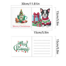 Load image into Gallery viewer, 6Pcs Dogs DIY Diamond Painting Card Diamond Drawing Card Diamond Daily Wish Card