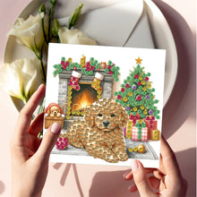 Load image into Gallery viewer, 6Pcs Dogs DIY Diamond Painting Card Diamond Drawing Card Diamond Daily Wish Card