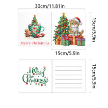 Load image into Gallery viewer, 6Pcs Dogs DIY Diamond Painting Card Diamond Drawing Card Diamond Daily Wish Card