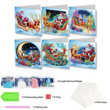 Load image into Gallery viewer, 6Pcs Gnome Diamond Drawing Card Diamond Daily Wish Card for Holiday Party Favors