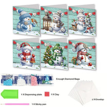 Load image into Gallery viewer, 6Pcs Gnome Diamond Drawing Card Diamond Daily Wish Card for Holiday Party Favors
