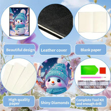 Load image into Gallery viewer, 50 Pages A5 Special Shaped Cartoon Snowman 5D Diamond Drawing Book Art for Teens