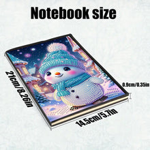 Load image into Gallery viewer, 50 Pages A5 Special Shaped Cartoon Snowman 5D Diamond Drawing Book Art for Teens