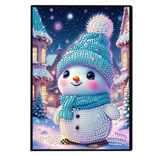Load image into Gallery viewer, 50 Pages A5 Special Shaped Cartoon Snowman 5D Diamond Drawing Book Art for Teens