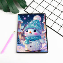 Load image into Gallery viewer, 50 Pages A5 Special Shaped Cartoon Snowman 5D Diamond Drawing Book Art for Teens